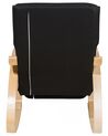 Cadeira de baloiço em tecido preto WESTON_679253