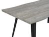 Eettafel MDF grijs/zwart 160 x 90 cm WITNEY_790977