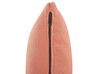 Chaise-Longue à esquerda em tecido bouclé rosa pêssego CHEVANNES_877199