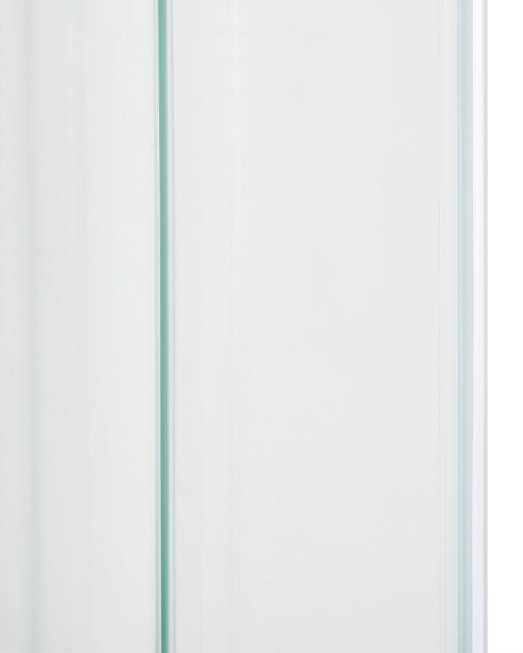 Douchecabine zonder douchebak gehard glas zilver 90 x 90 x 185 cm