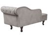 Right Hand Chaise Lounge Velvet Taupe NIMES_903406