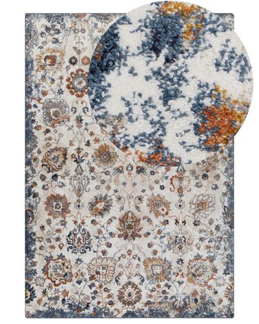 Teppich mehrfarbig 160 x 230 cm abstraktes Muster AKORI