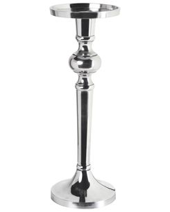 Kynttilänjalka alumiini hopea 40 cm SANAFA Kynttilänjalka alumiini hopea 40 cm SANAFA