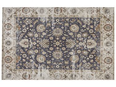Teppich mehrfarbig orientalisches Muster 150 x 230 cm Kurzflor PELITLI
