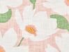 2 poduszki dekoracyjne bawełniane w kwiaty 45 x 45 cm różowe JATROPHA_892933