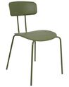 Conjunto de 2 sillas de comedor verdes SIBLEY_905681