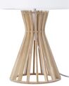 Wooden Table Lamp White CARRION_694950