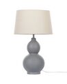 Lampada da tavolo ceramica grigio e beige 56 cm YENISEI_877388