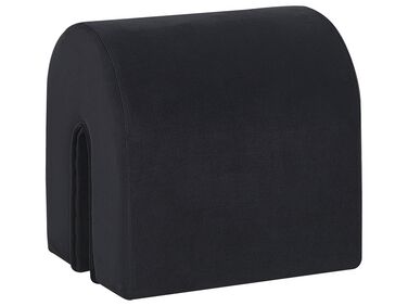 Fekete bársonypuff 35 x 42 cm MODOC