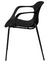 Set of 2 Dining Chairs Black ELBERT_684957