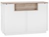 2 Drawer Sideboard White with Light Wood MARLIN_749662
