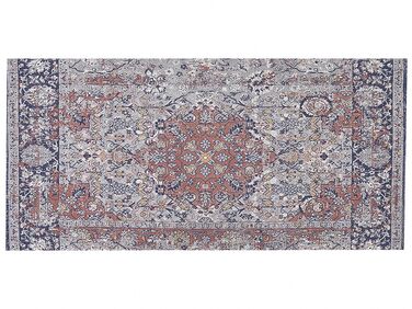 Teppich mehrfarbig orientalisches Muster 80 x 150 cm Kurzflor KORGAN
