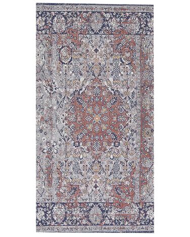 Teppich mehrfarbig orientalisches Muster 80 x 150 cm Kurzflor KORGAN