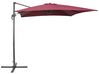 Riippuva aurinkovarjo viininpunainen 250 x 250 cm MONZA_699835