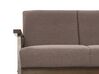 3 Seater Fabric Sofa Brown ASNES_786883