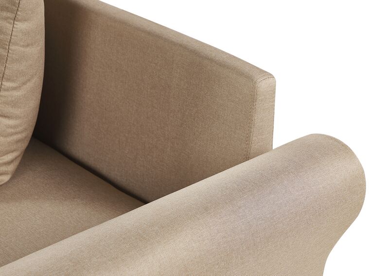 Right Hand Corner Sofa Beige VIKNA Beliani.co.uk