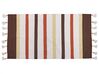Tapis en coton brun et beige 80 x 150 cm HISARLI_836818