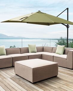 Riippuva aurinkovarjo oliivinvihreä 245 x 245 cm MONZA II