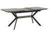 Rozkladací jedálenský stôl 140/180 x 80 cm sivá/čierna BENSON_790579