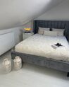 Velvet EU Double Size Bed Grey VILLETTE_904411