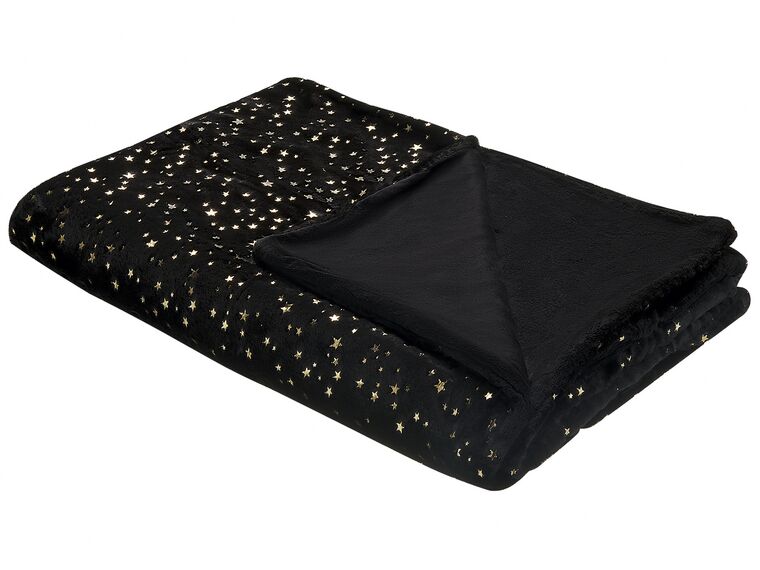 Blanket 150 x 200 cm Black ALAZEYA _820192