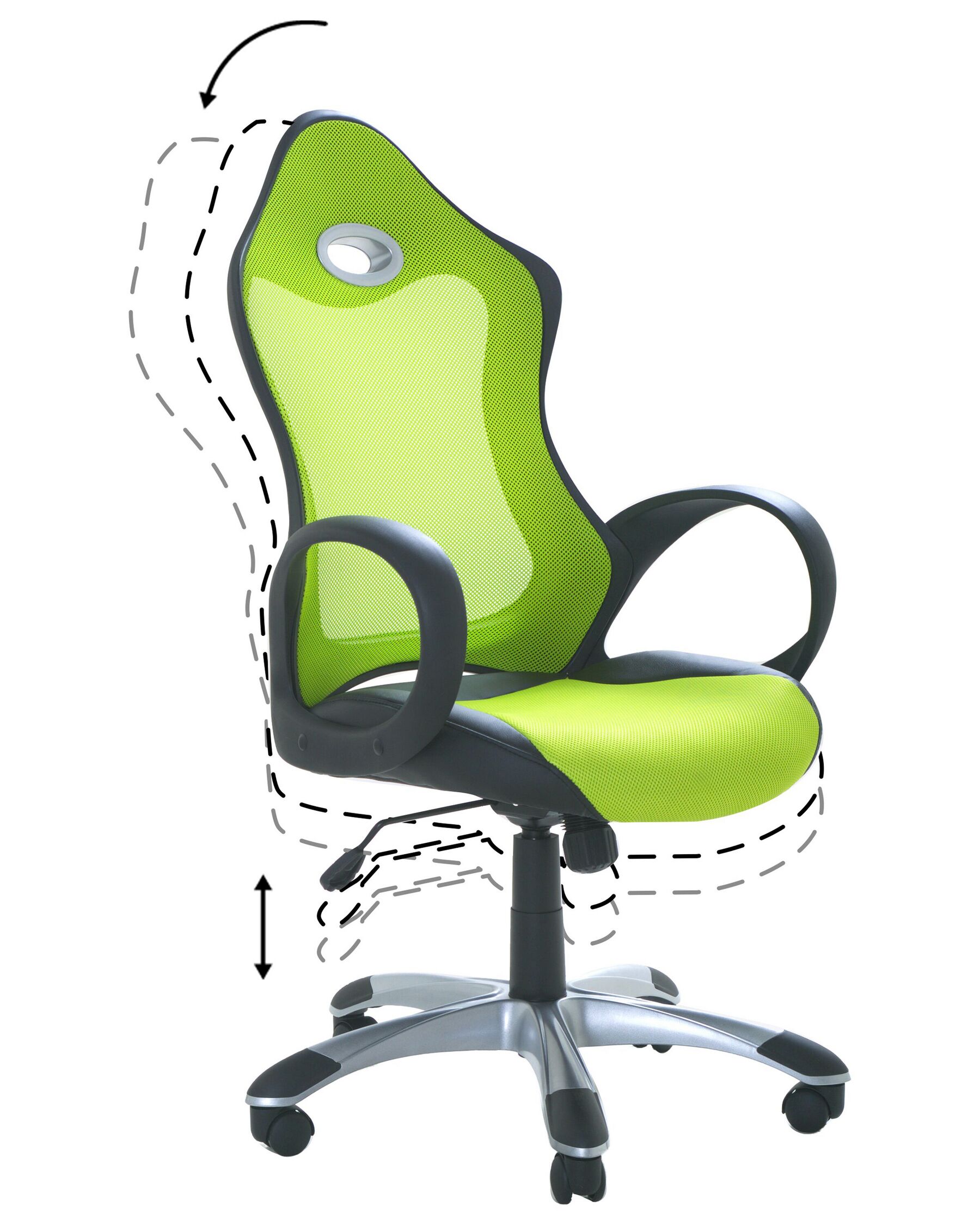 Swivel Office Chair Green iCHAIR Beliani.co.uk