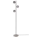 Stehlampe Metall / Rauchglas silber 154 cm 3-flammig Kugelform RAMIS_876925