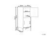 2 Door Metal Storage Cabinet Navy Blue HURON_868220