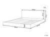 EU Super King Size Bed Frame Cover Light Grey for Bed FITOU _752820
