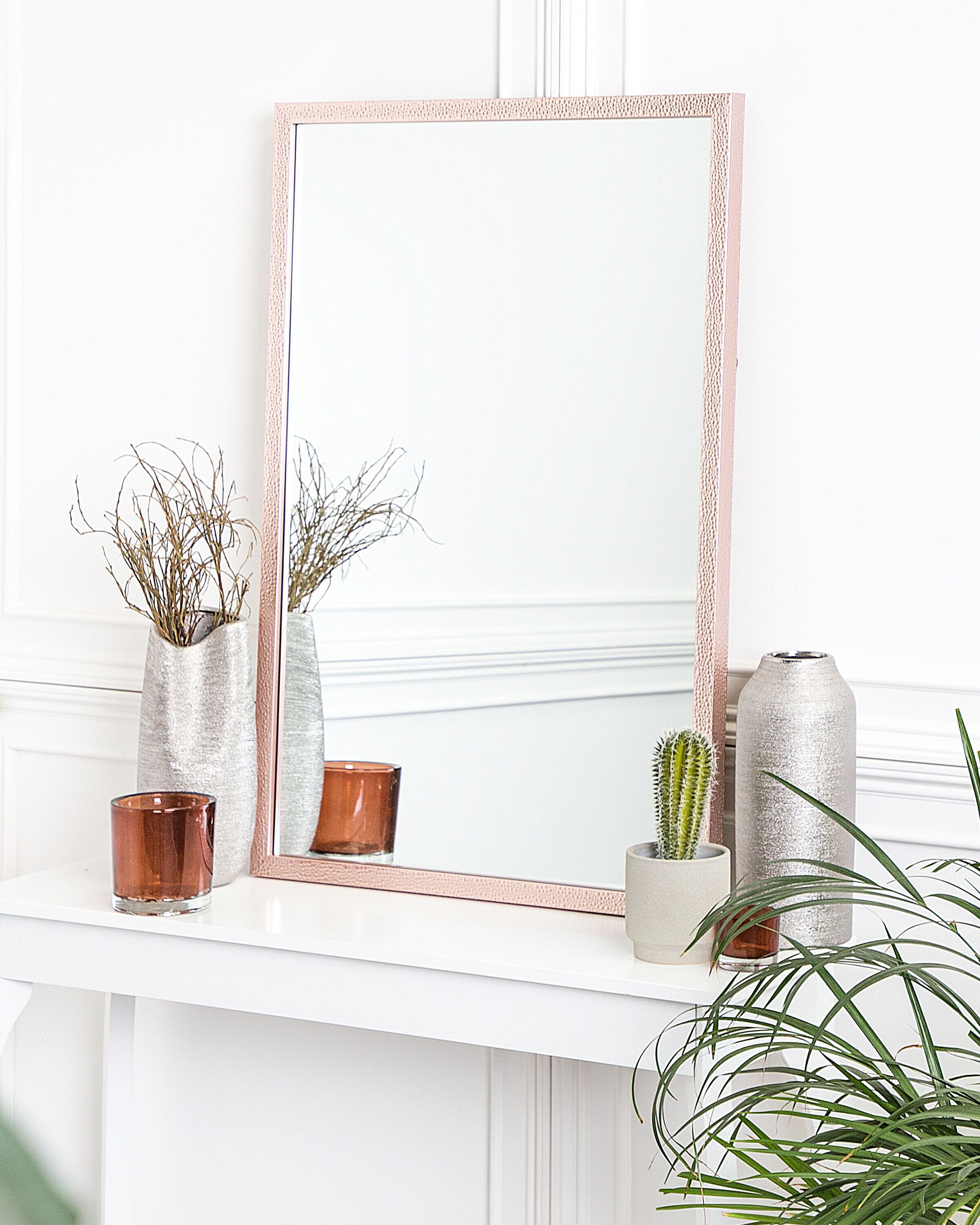 Espelho de parede 60 x 90 cm rosa MORLAIX