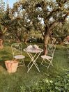 Ensemble de terrasse bistrot table et 2 chaises beiges TRIESTE _809927