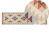 Cotton Kilim Runner Rug 80 x 300 cm Multicolour DILIJAN_869167