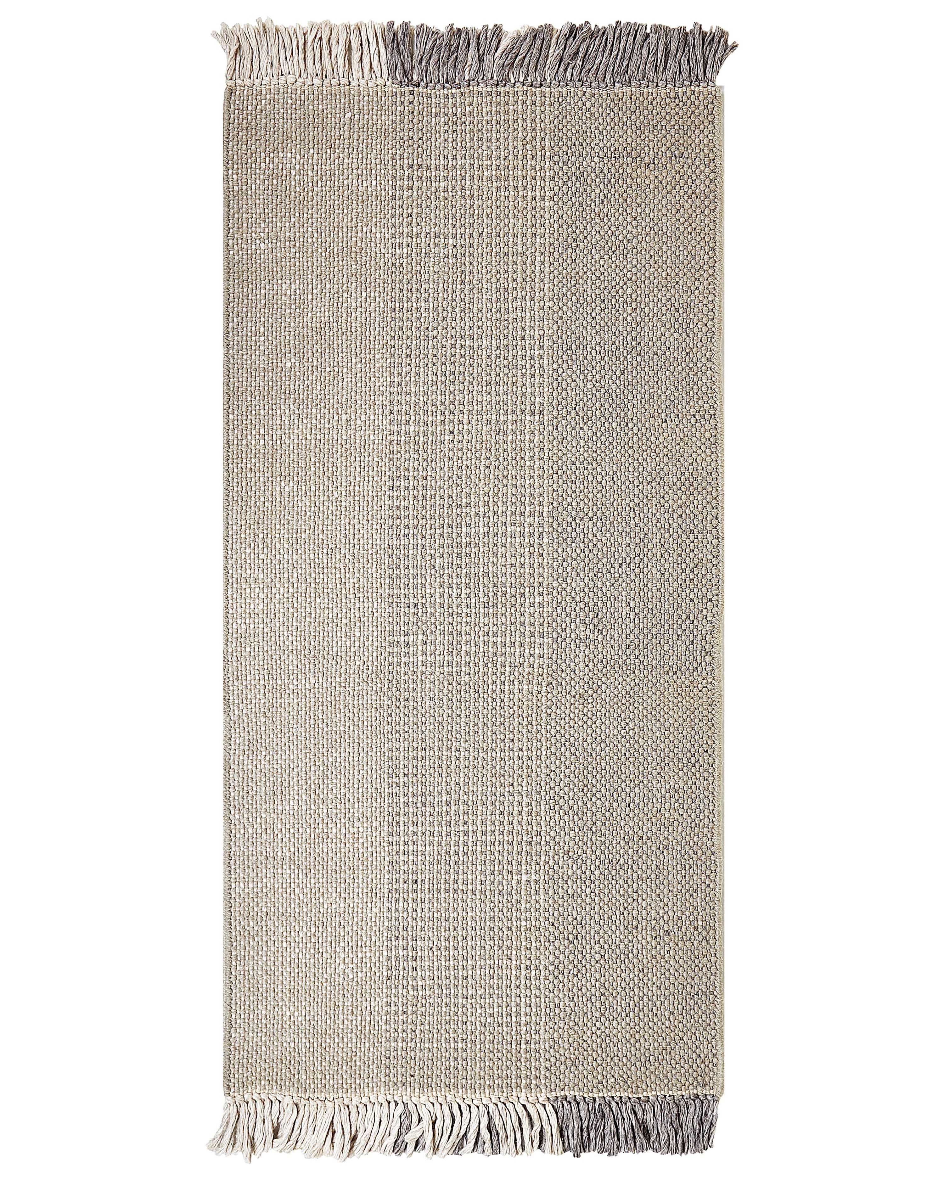 Tapis en laine grise 80 x 150 cm TEKELER | Beliani.fr