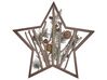 Figurine d'étoile de Noël à LED bois sombre DOKKA_832520