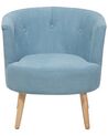 Fabric Tub Chair Blue ODENZEN_763676