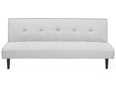 Fabric Sofa Bed Light Grey VISBY