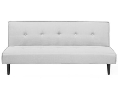 Sofá-cama de 3 lugares em tecido cinzento claro VISBY
