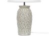 Lampada da tavolo ceramica grigio chiaro e bianco 48 cm KHOPER_822897