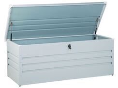 Pehmustelaatikko teräksinen vaaleanharmaa 165x70 cm CEBROSA Pehmustelaatikko teräksinen vaaleanharmaa 165x70 cm CEBROSA