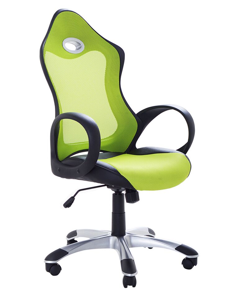 Krzesło biurowe regulowane zielone iCHAIR_22771