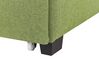 Łóżko z szufladami tapicerowane 140 x 200 cm zielone LA ROCHELLE_832964