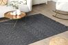 Teppich Wolle schwarz 160 x 230 cm Kurzflor ALUCRA_856213