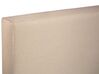 Lit boxspring en tissu beige 180x200 cm PRESIDENT_41058