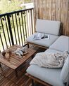 4 Seater Acacia Wood Garden Sofa Set Grey FRASCATI_804610