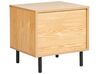 1 Drawer Bedside Table Light Wood NIKEA_874856
