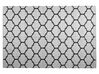 Obojstranný vonkajší koberec 140 x 200 cm čierna/biela ALADANA_733710