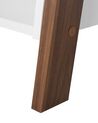 Rebríkový regál s 5 policami biela/tmavé drevo MOBILE TRIO_727335