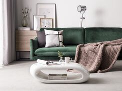 Sohvapöytä lasikuitu valkoinen NESSUS Sohvapöytä lasikuitu valkoinen NESSUS