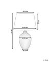 Ceramic Table Lamp Brown FERGUS_824116