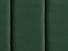 Cama de casal em veludo verde escuro 160 x 200 cm VILLETTE_745607